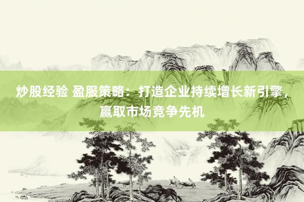 炒股经验 盈服策略：打造企业持续增长新引擎，赢取市场竞争先机