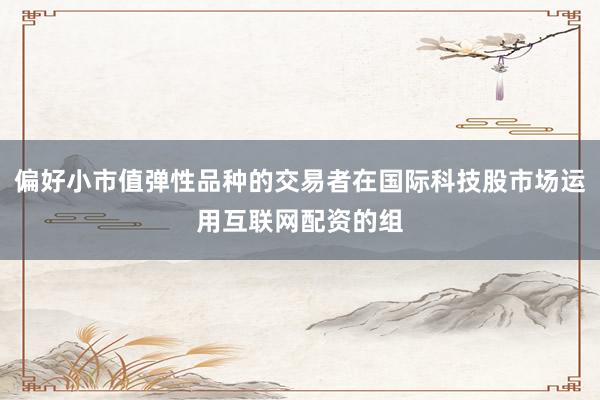 偏好小市值弹性品种的交易者在国际科技股市场运用互联网配资的组