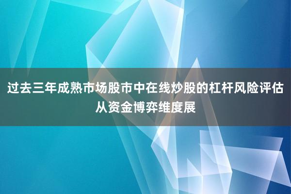 过去三年成熟市场股市中在线炒股的杠杆风险评估从资金博弈维度展