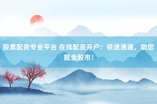 股票配资专业平台 在线配资开户：极速通道，助您掘金股市！